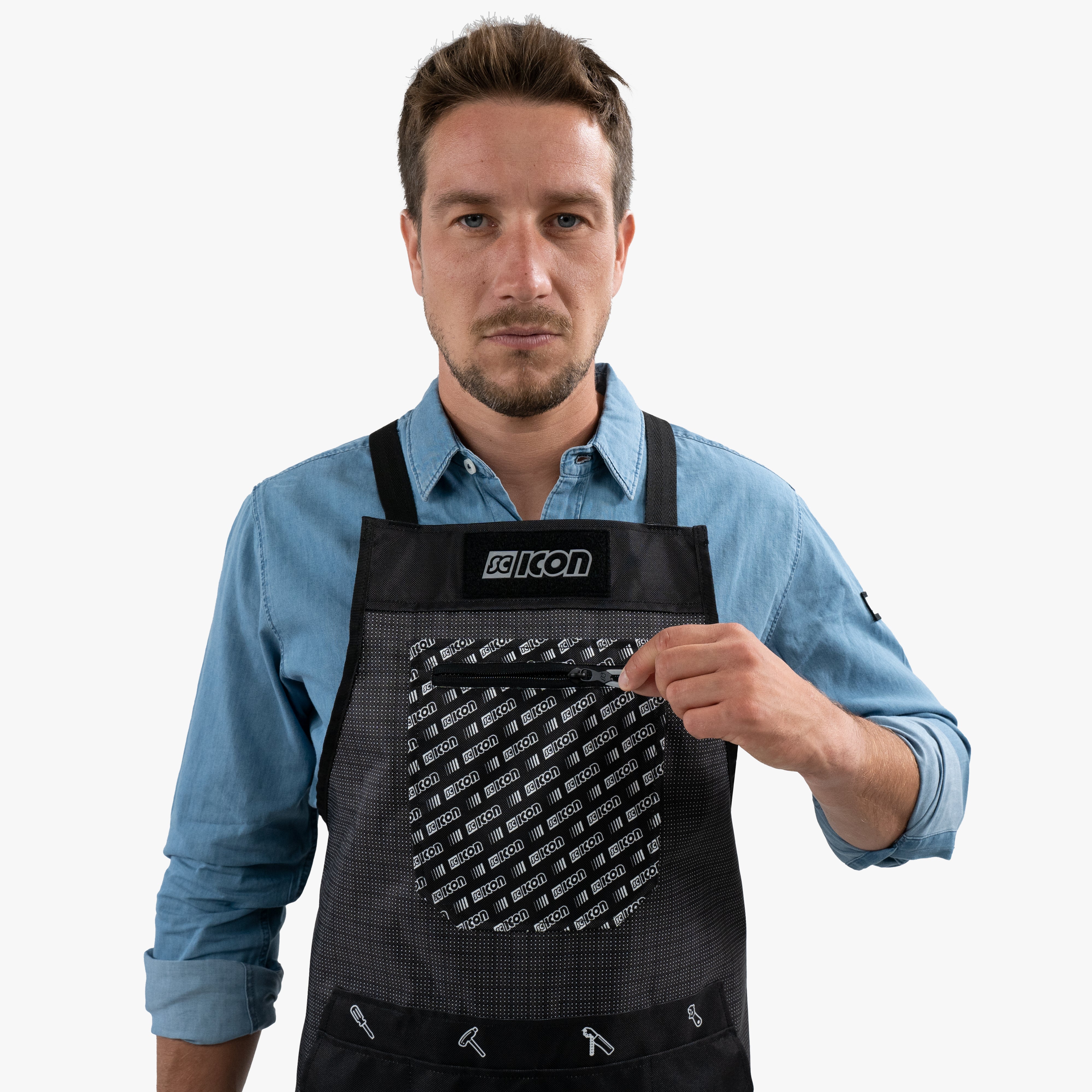 Black Pro Mechanic Apron | Scicon Sports