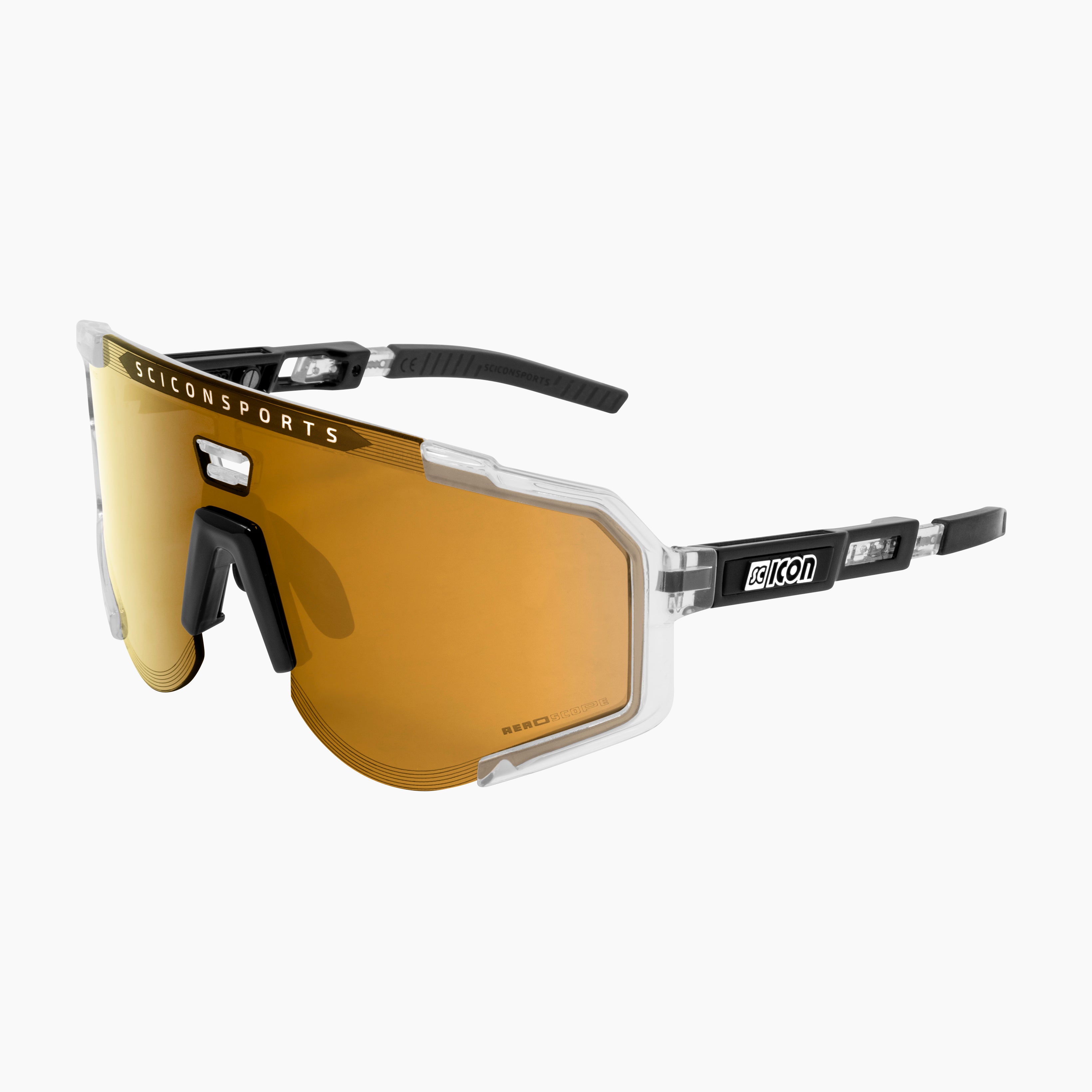 SCICON Aeroscope サングラス Crystal/ Bronze Aeroscope Sport Sunglasses