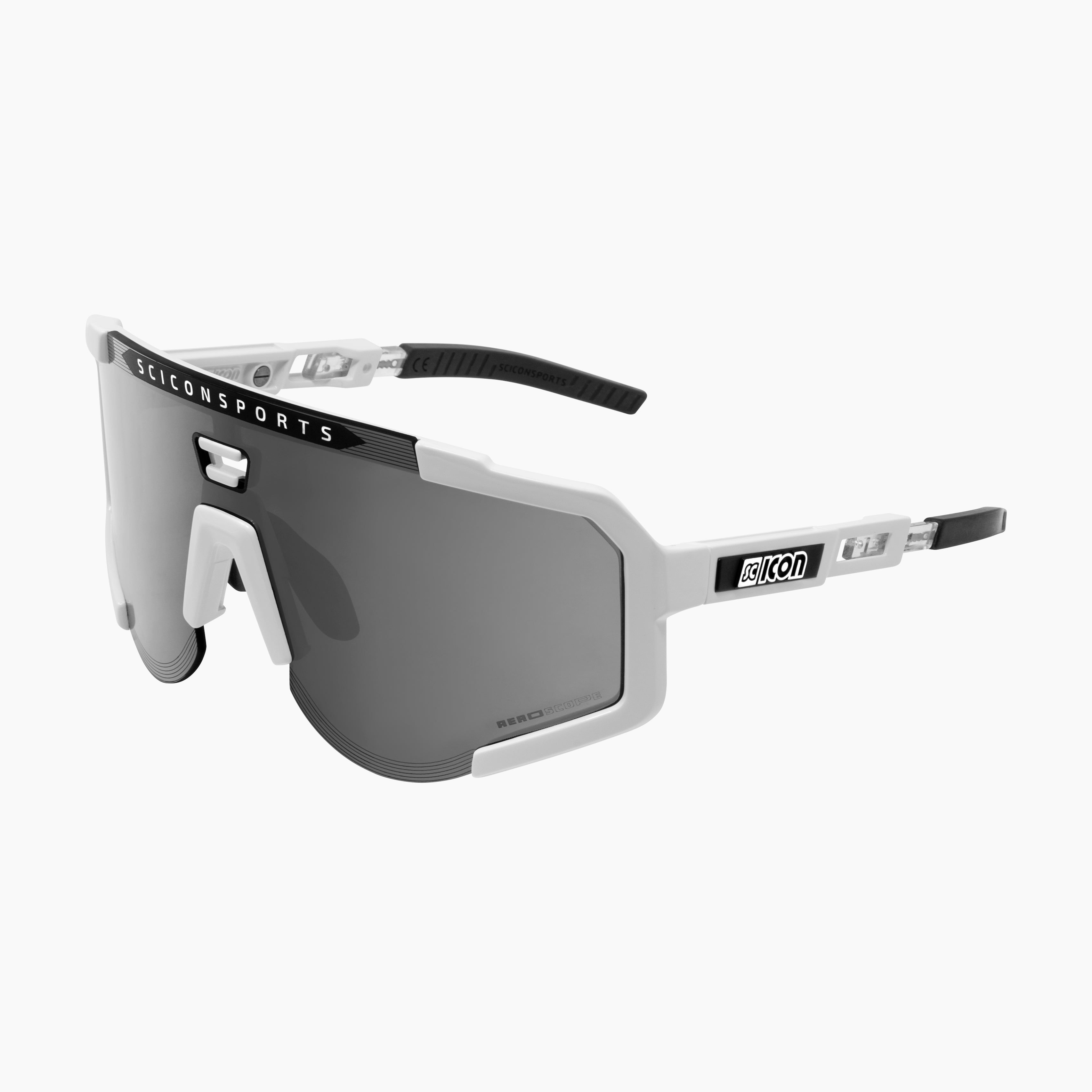 White/Pink Aeroscope Sport Sunglasses | Scicon Sports