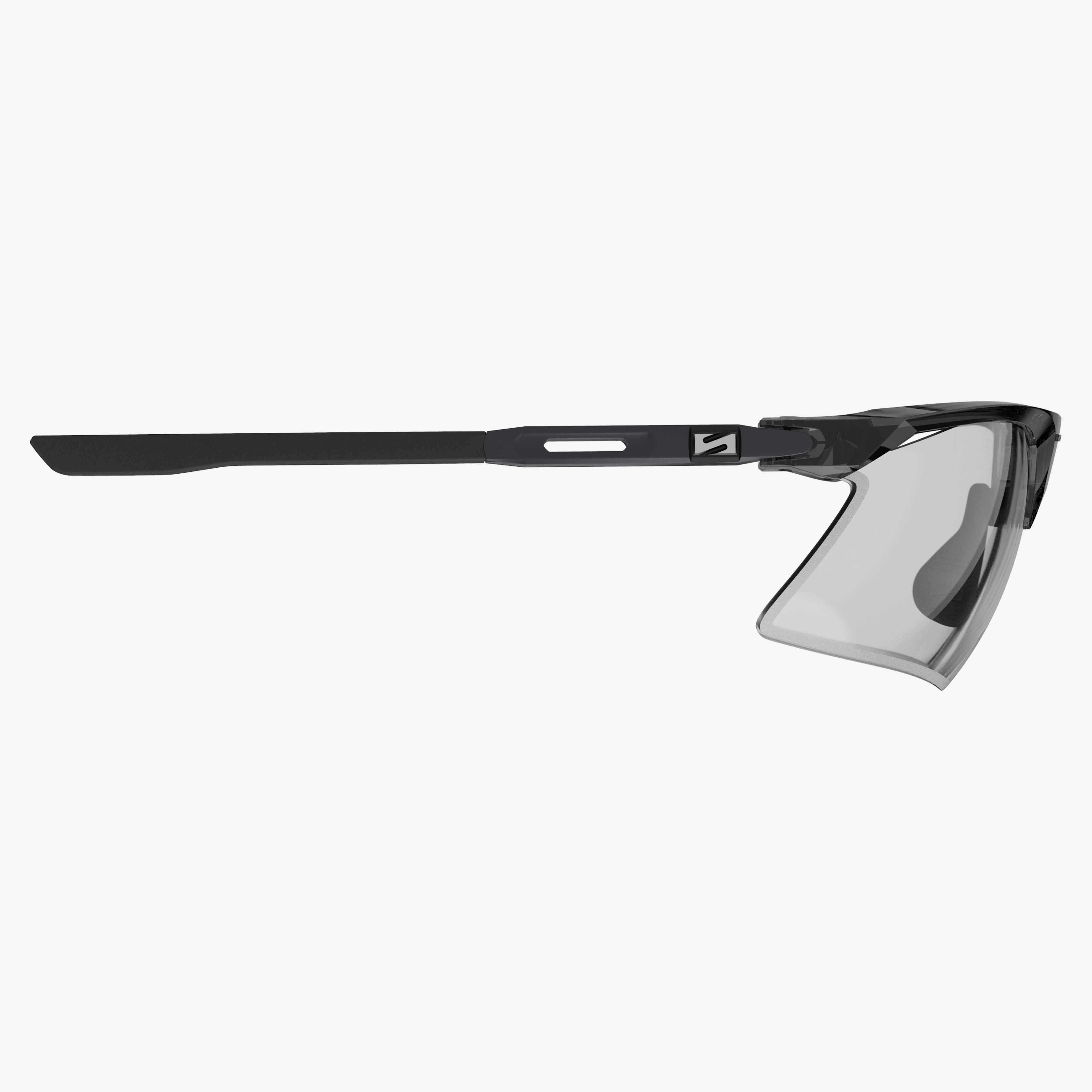 Aerobeam Black Crystal Gloss + Photochromic Clear to Grey side