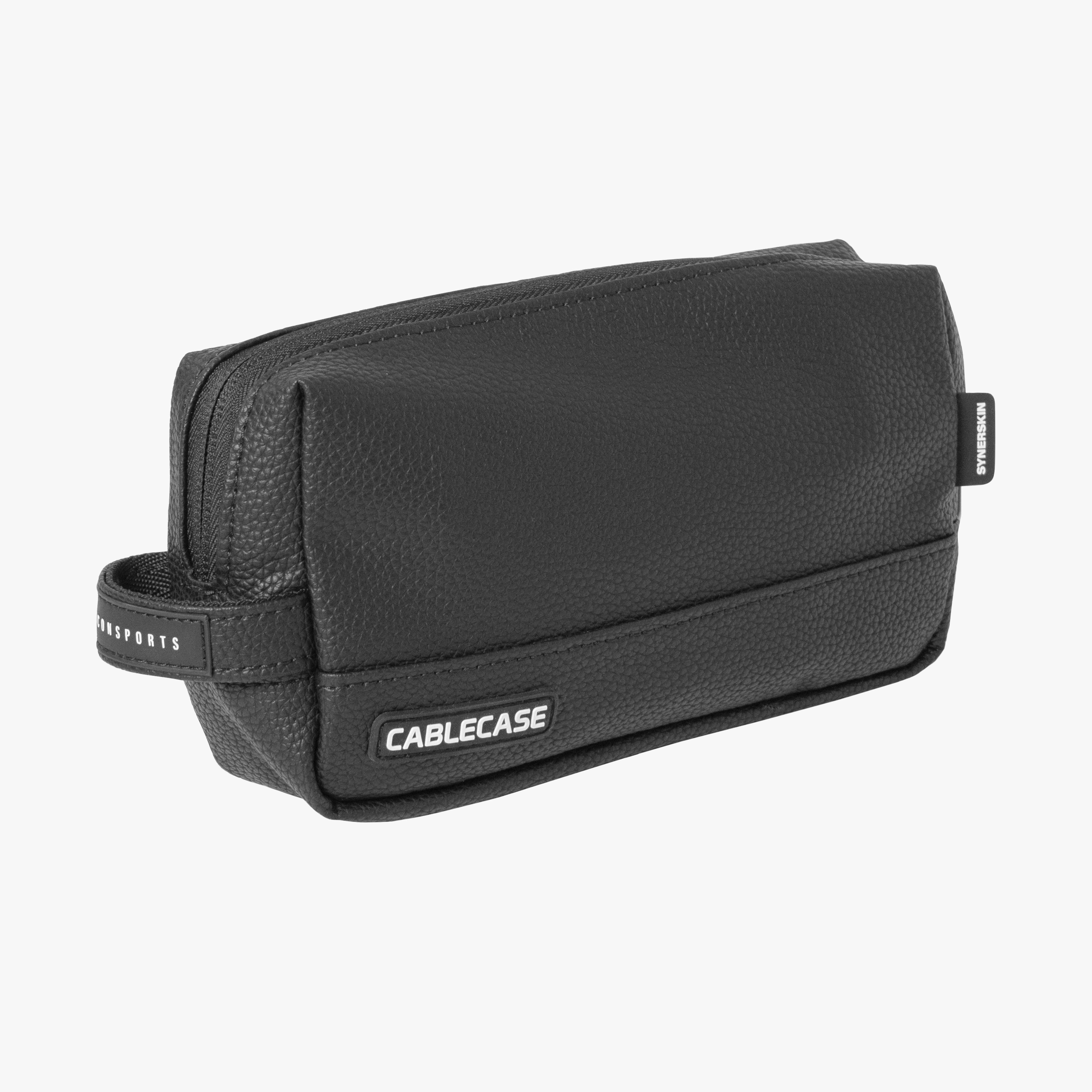 ELECTRONICS TRAVEL POUCH - VEGAN LEATHER SYNERSKIN™