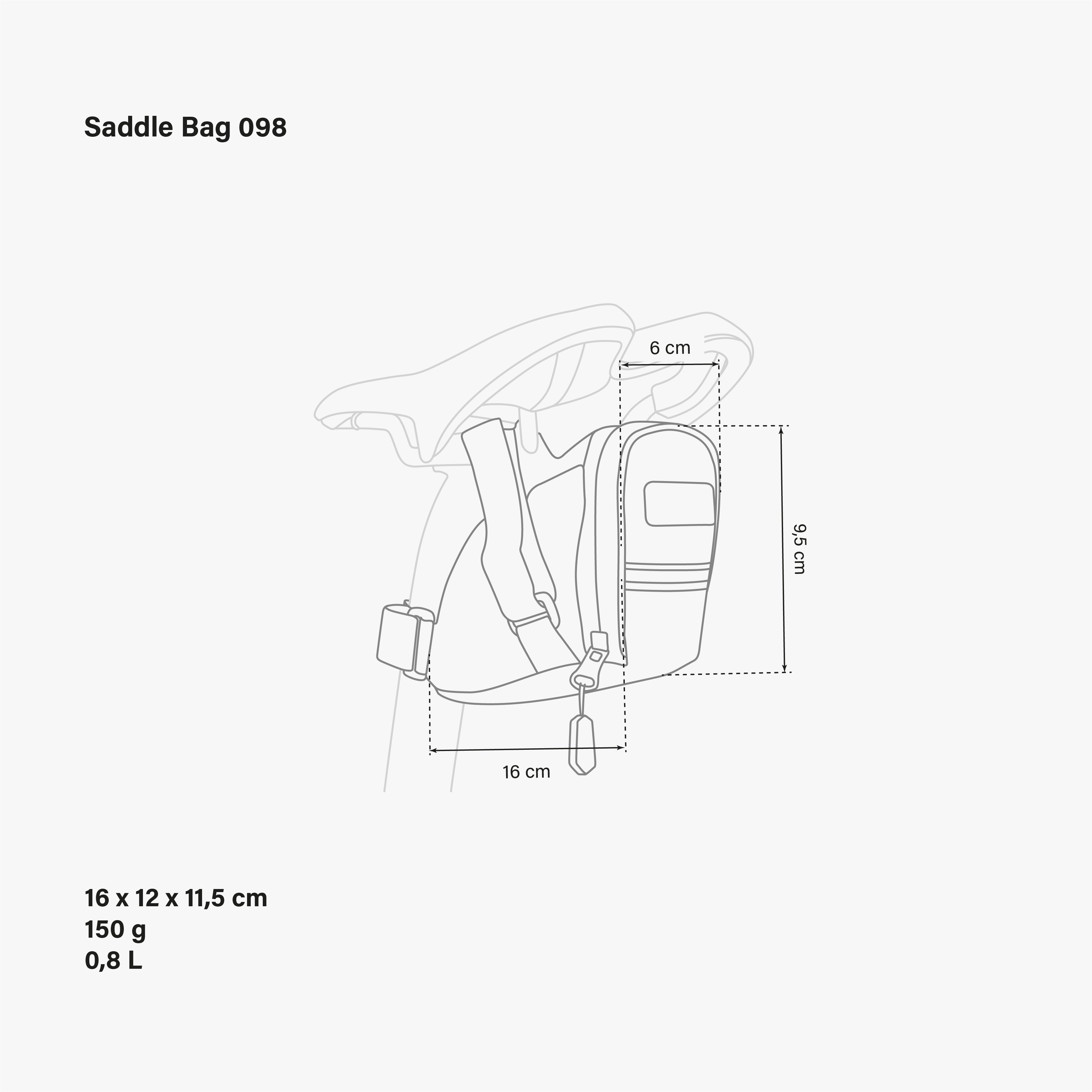 Saddlebag 098 Dimensions