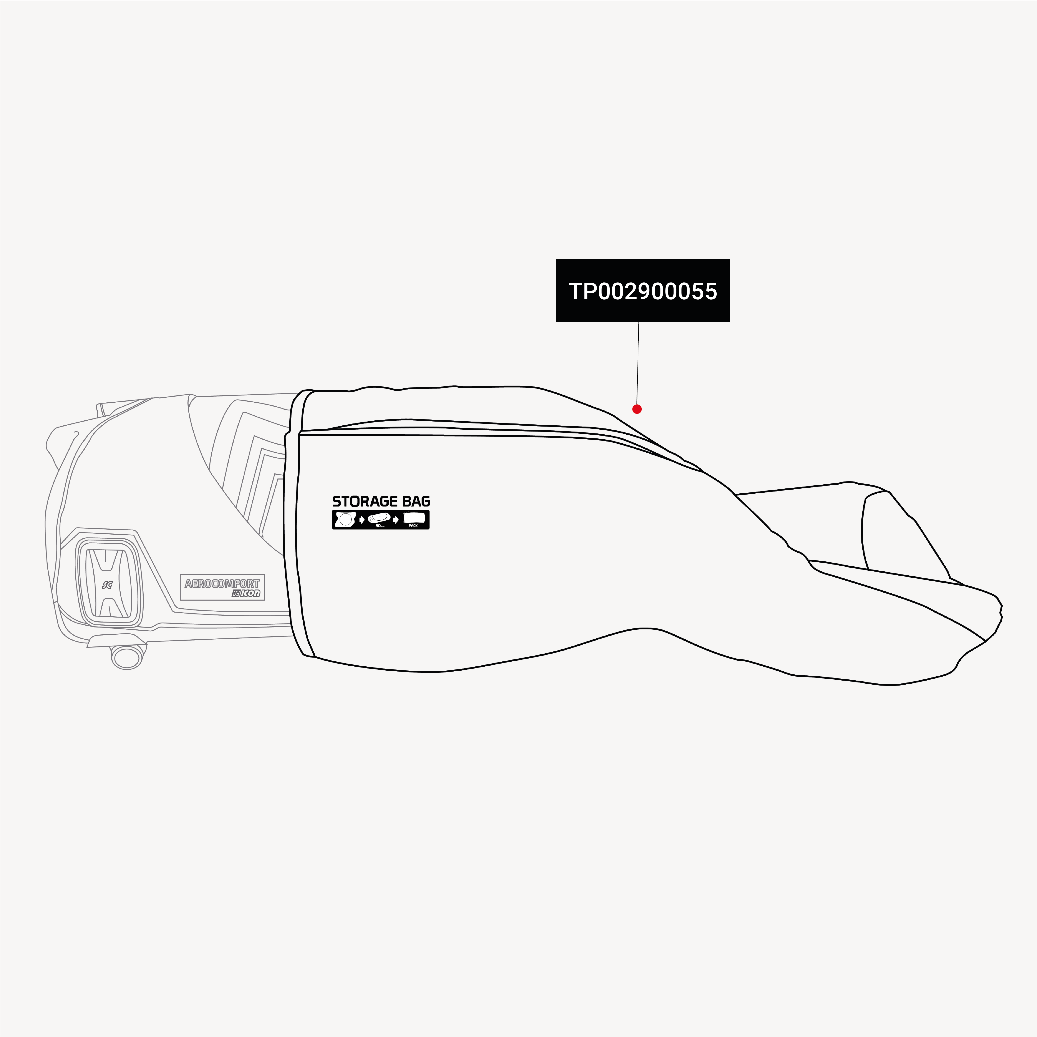 STORAGE BAG FOR AEROCOMFORT MTB