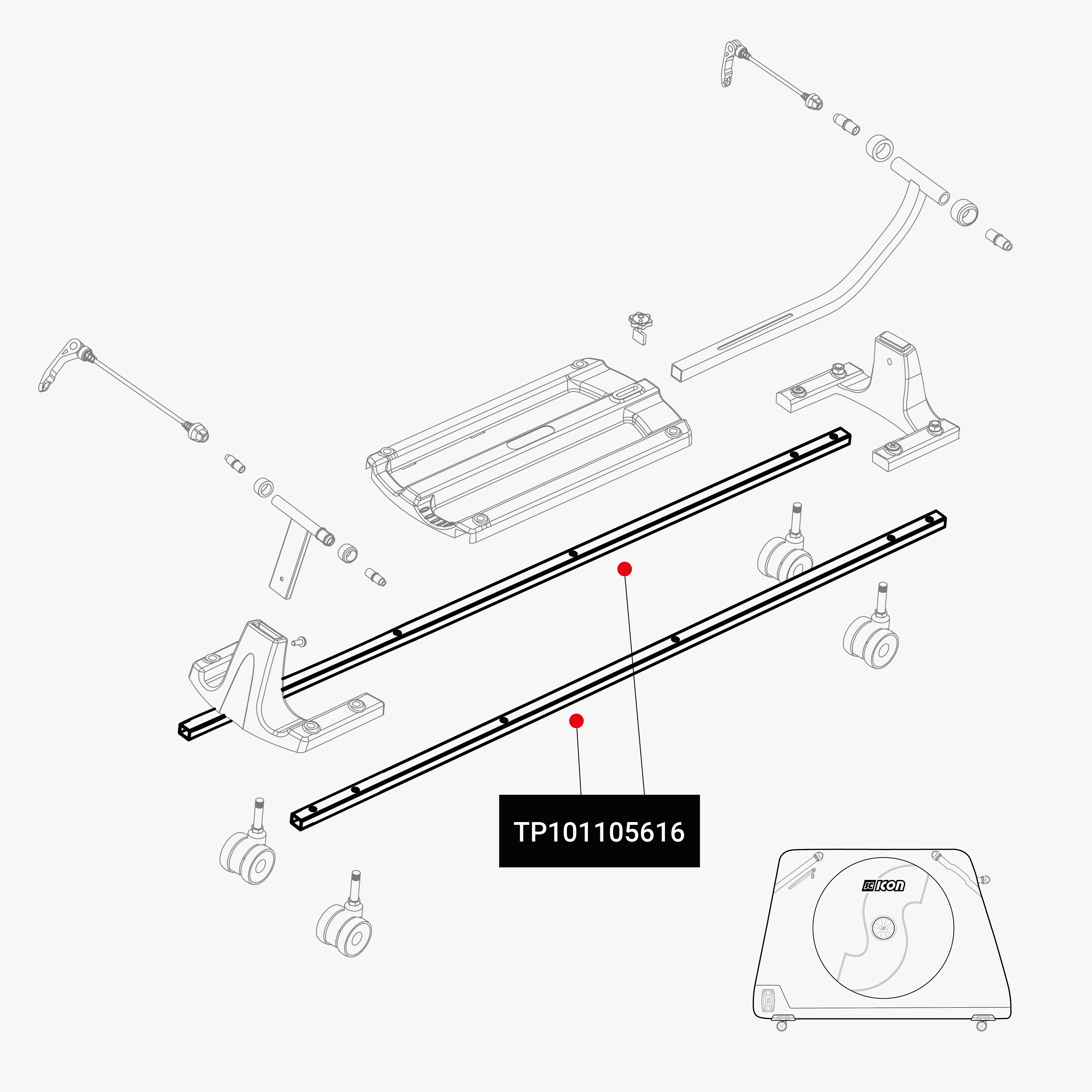 FRAME DEFENDER RAILS AEROCOMFORT MTB
