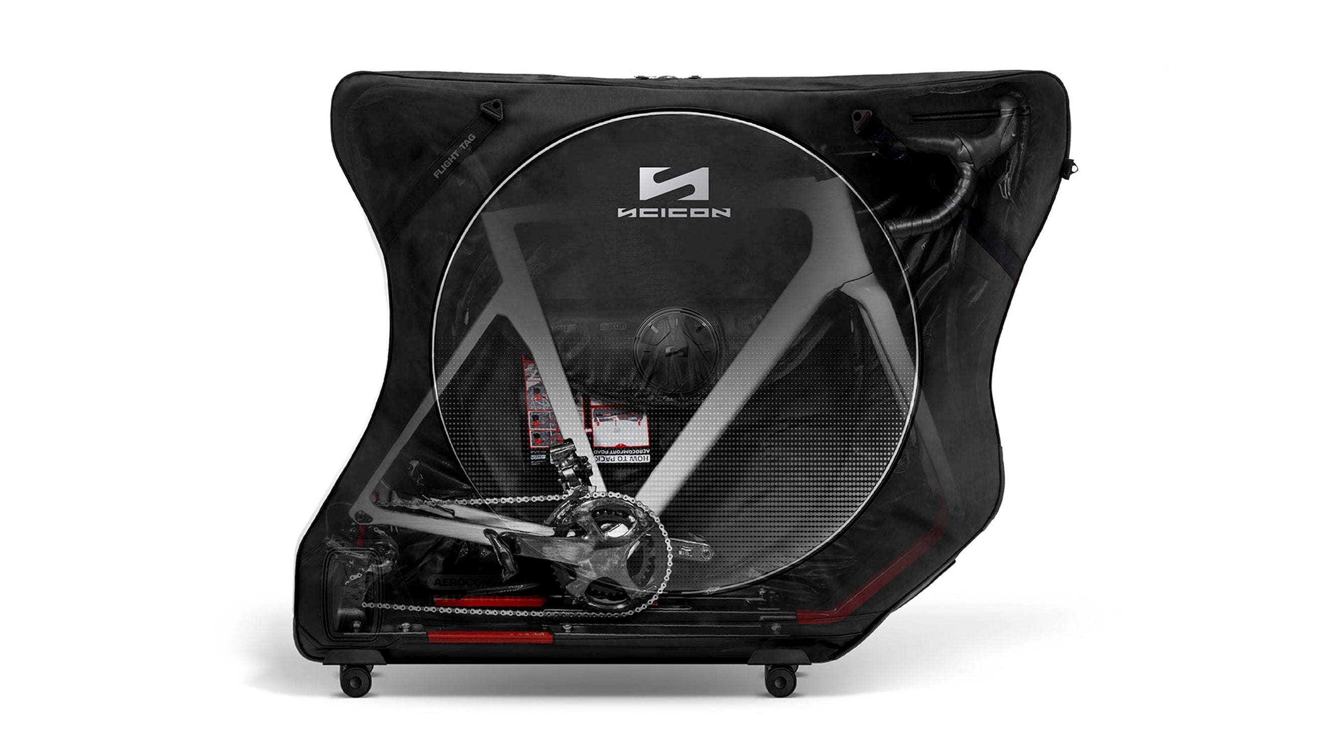 Black Aerocomfort 3.0 Road Bike Travel Bag | Scicon Sports